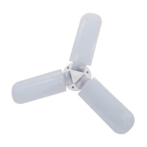 Ampoule LED blanche à hélice pliable à 3 bras 