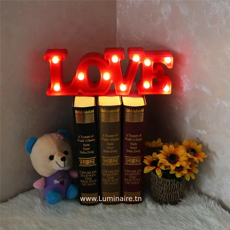 Veilleuse LED LOVE 3D
