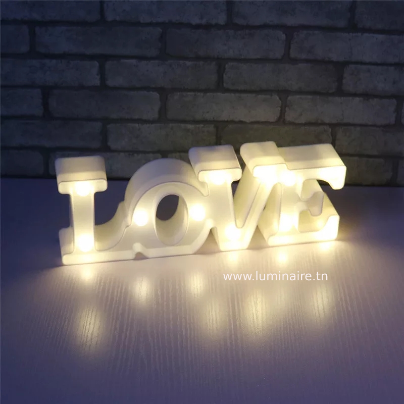 Veilleuse LED LOVE 3D – Image 3