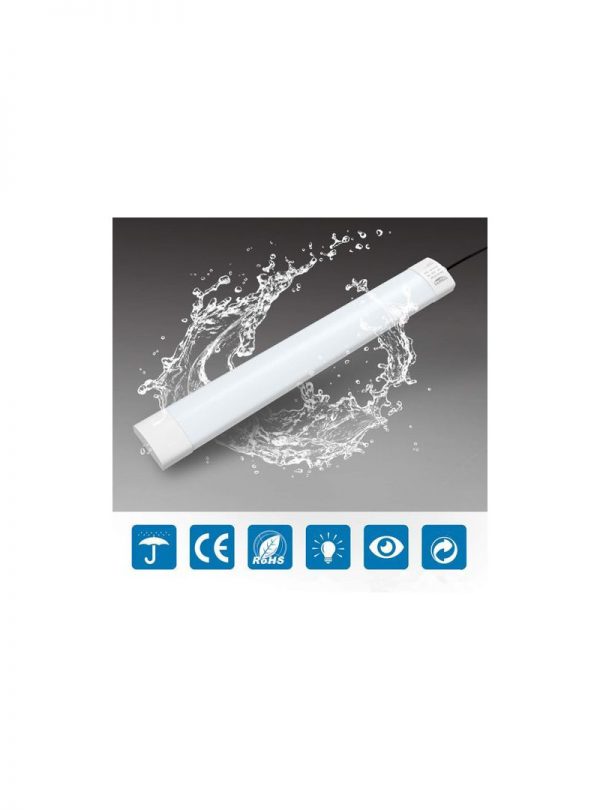 Pack 2 Fluorette LED étanche - 60 cm - 220 v - 20w – Image 3