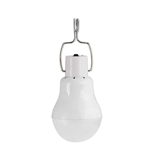 Lampe d'urgence solaire portative en LED avec panneau solaire, blanc – Image 2